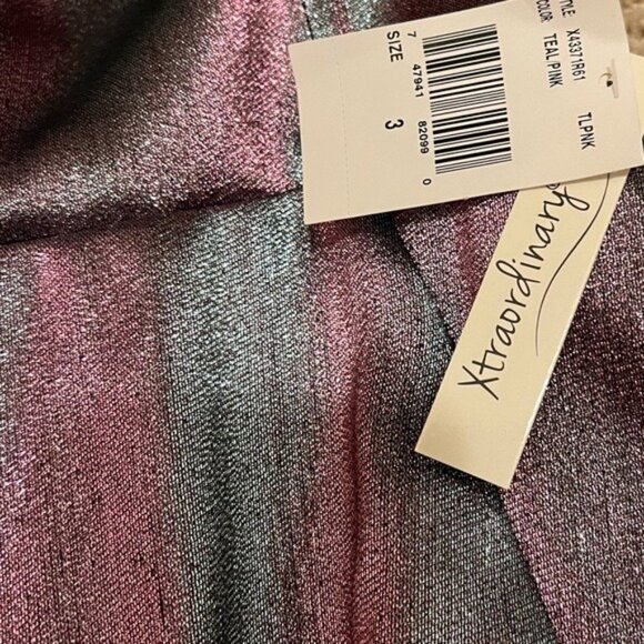 NEW Iridescent Ball Gown with Strappy Lace-Up Back Full Length Maxi Prom Dance 3 - Picture 7 of 9